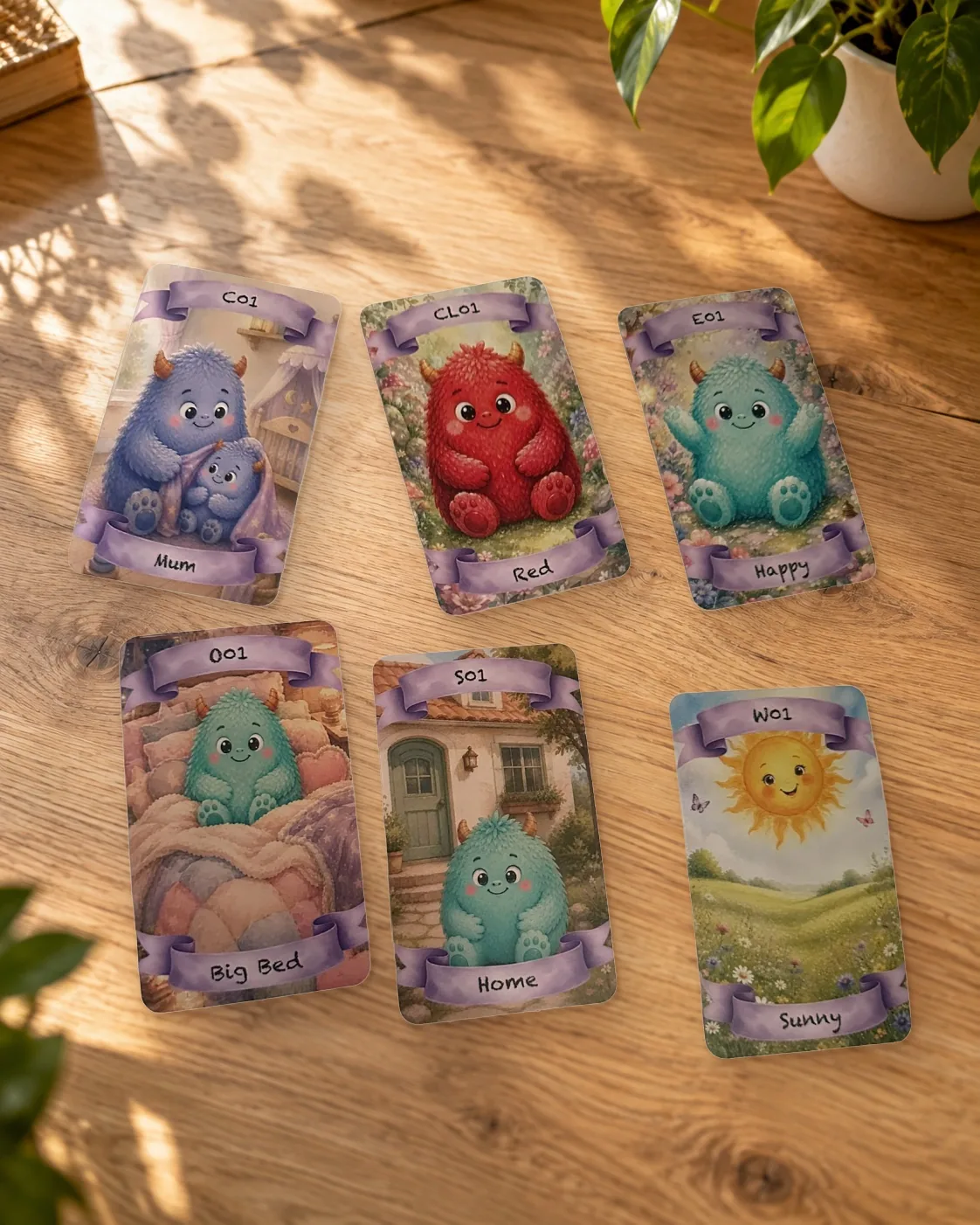Luppy&rsquo;s World: one card from each of the six groups