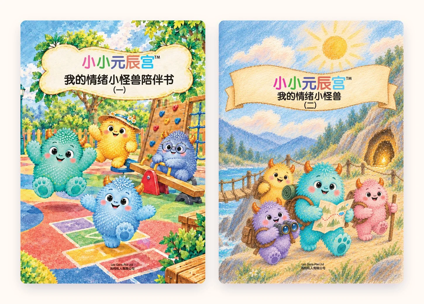 《我的情绪小怪兽陪伴书（一）》与《我的情绪小怪兽（二）》