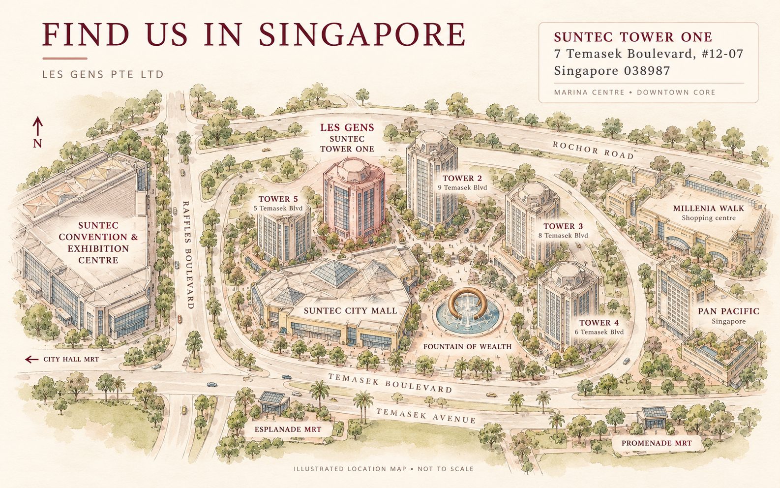 Les Gens 沁悅 · Suntec Tower One, Singapore